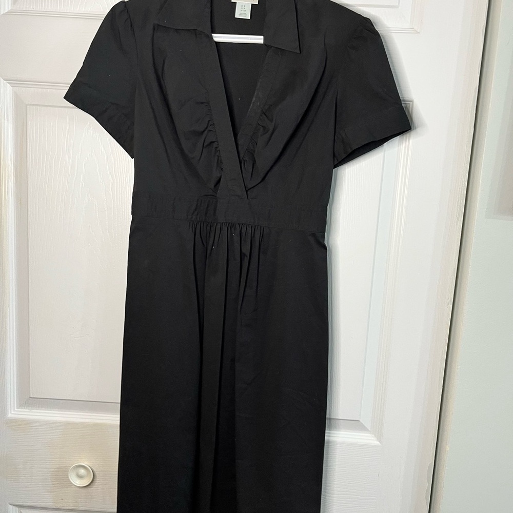 Motherhood Maternity Black Dress Small Empire Waist Work Office